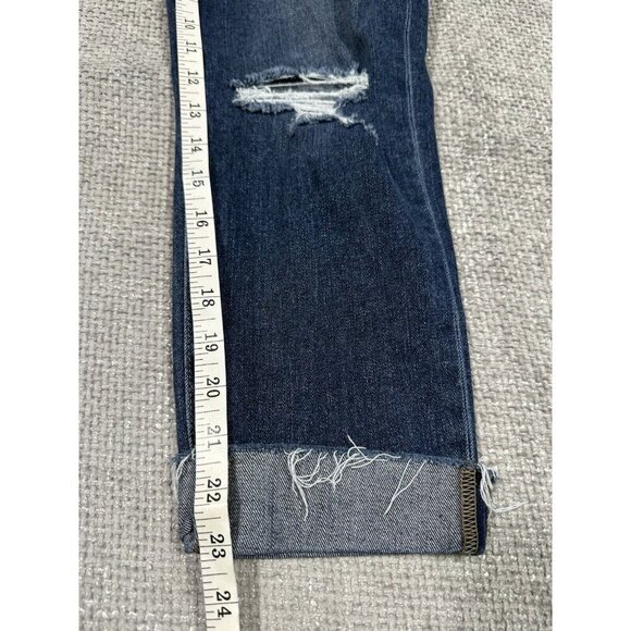 Joes Jeans Womens‎ 28 Blue Boyfriend Slim Crop Stretch Distressed - Picture 9 of 13